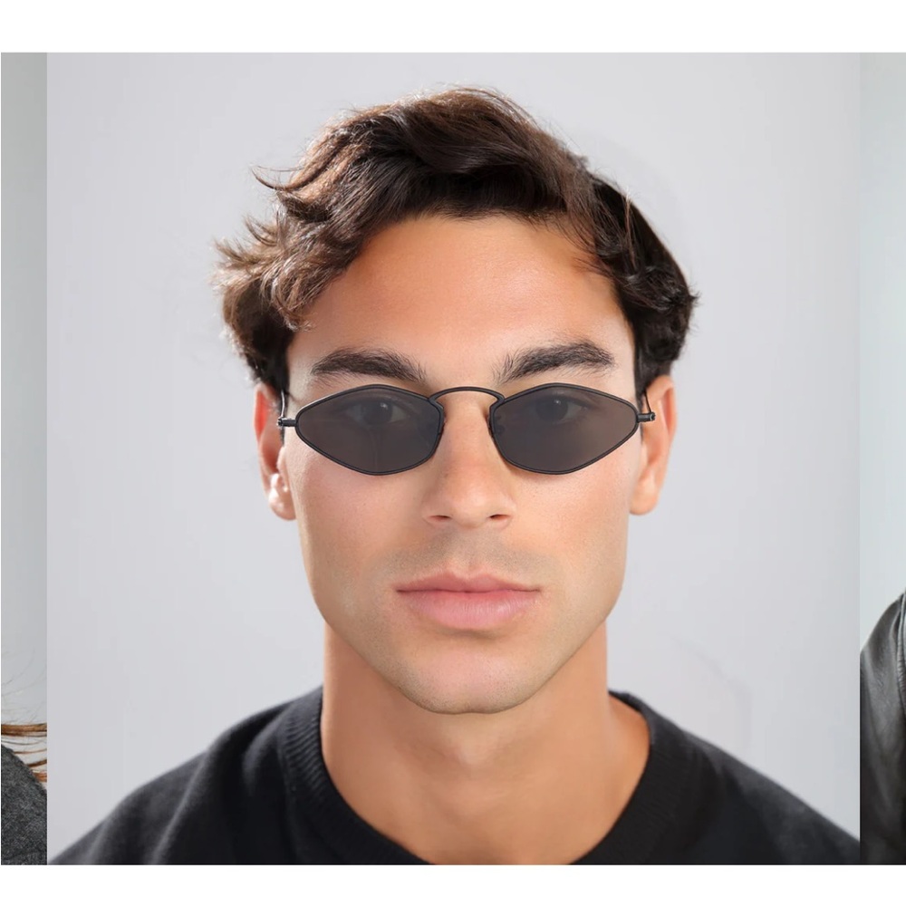 Illesteva Astoria Sunglasses Matte Black/Grey Flat - Picture 4 of 4